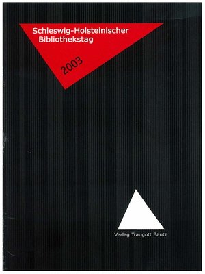 cover image of Schleswig-Holsteinischer Bibliothekstag 2003